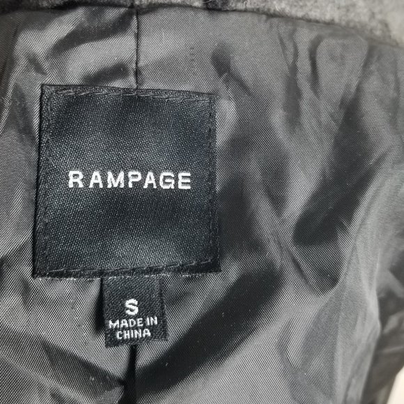 Rampage Jackets & Coats Rampage Black Gray Buffalo Plaid Coat